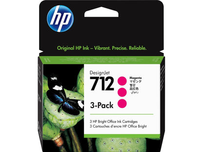 HP 712 MAGENTA DESIGNJET INK CARTRIDGE 3 All Office Smarts