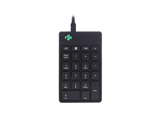 R-Go Ergonomic Number Pad Break, Black, Wired All Office Smarts