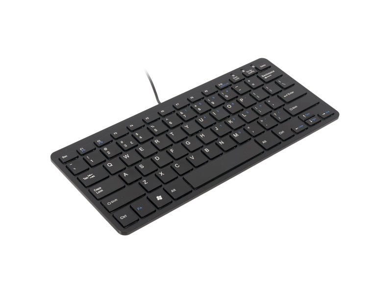 R-Go Ergonomic Keyboard, Compact, QWERTY (US), Black, Wired All Office Smarts