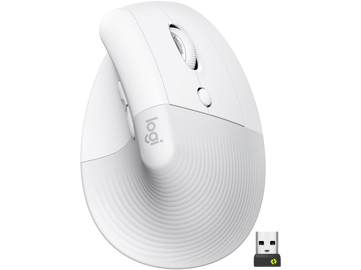 LOGITECH LIFT VERTICAL ERGONOMIC MOUSE - OFF-WHITE