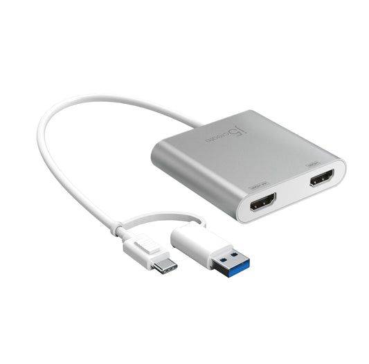 j5create JCA365 USB-C to Dual HDMI Multi-Monitor Adapter