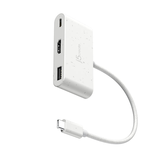 j5create JCA379EW USB-CR to HDMI & USB Type-A with Power Delivery