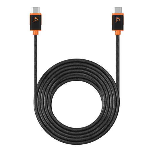 j5create JUCX24L30 USB-C to USB-C Sync & Charge Cable 9.8ft