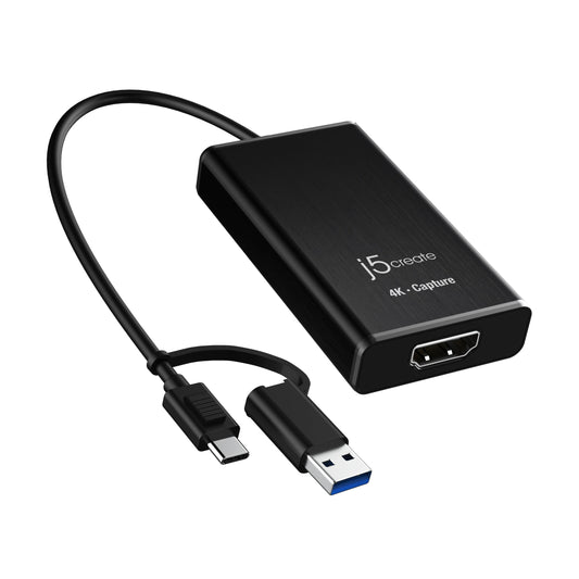j5create Accessory JVA11 4K HDMI Capture Adapter HDMI to USB-C3.2