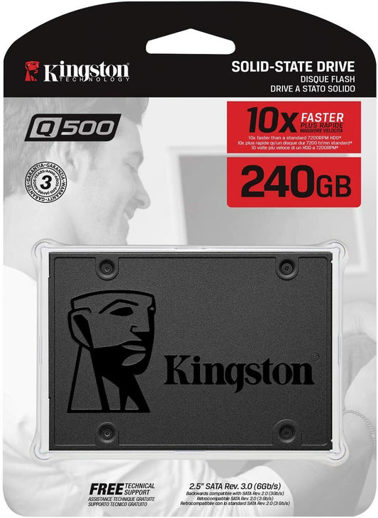 Kingston SSD SQ500S37 240G 240GB Q500 SATA3 2.5 7mm height Retail