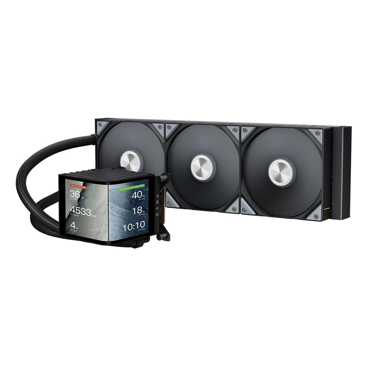 TRYX Fan L-P360N-DS3M-G1K PANORAMA 360 AIO Liquid Cooler Black