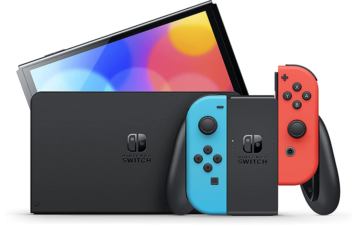 Nintendo Switch – OLED Model w/ Neon Red & Neon Blue Joy-Con ( Japan Stock Region-Free ) All Office Smarts