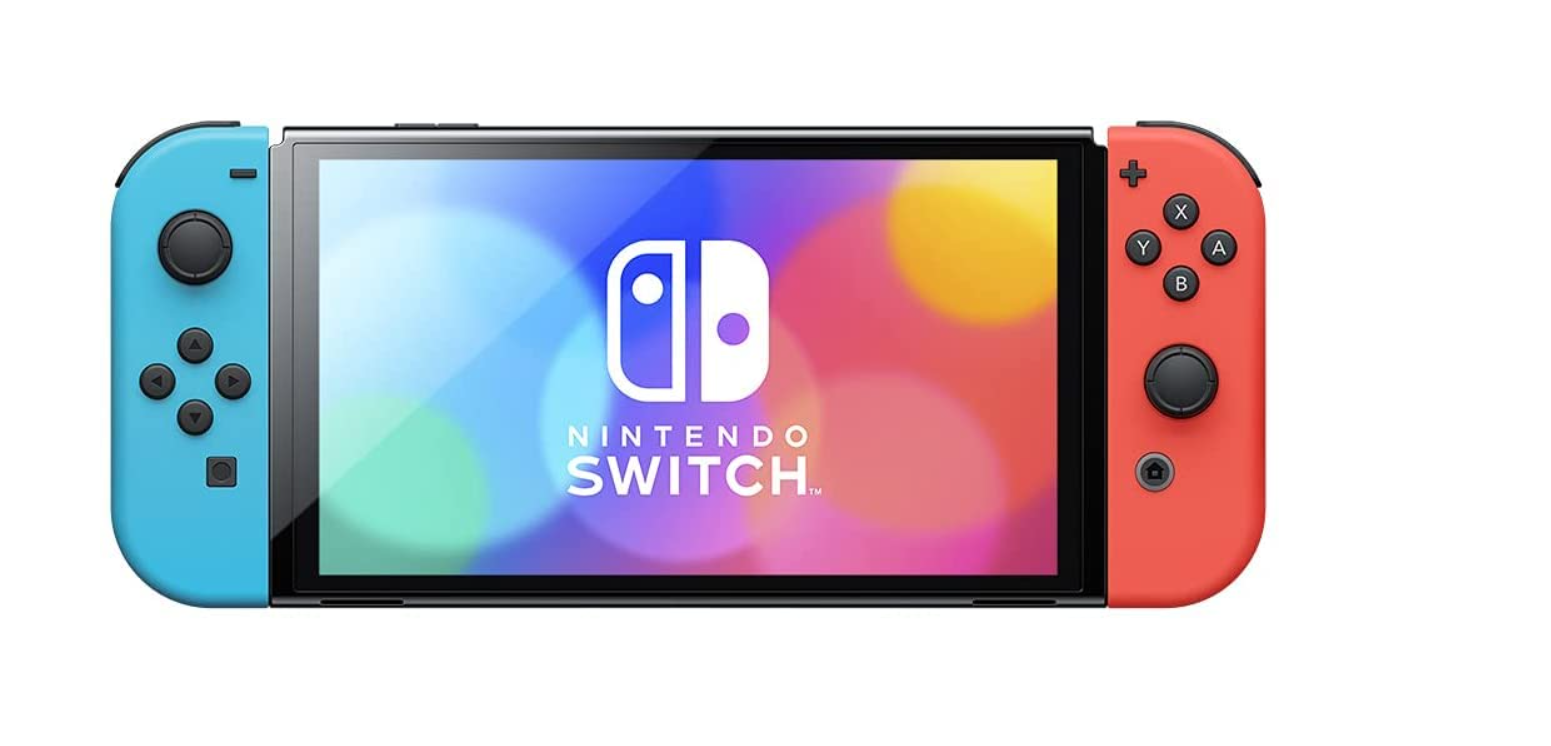 Nintendo Switch – OLED Model w/ Neon Red & Neon Blue Joy-Con ( Japan Stock Region-Free ) All Office Smarts