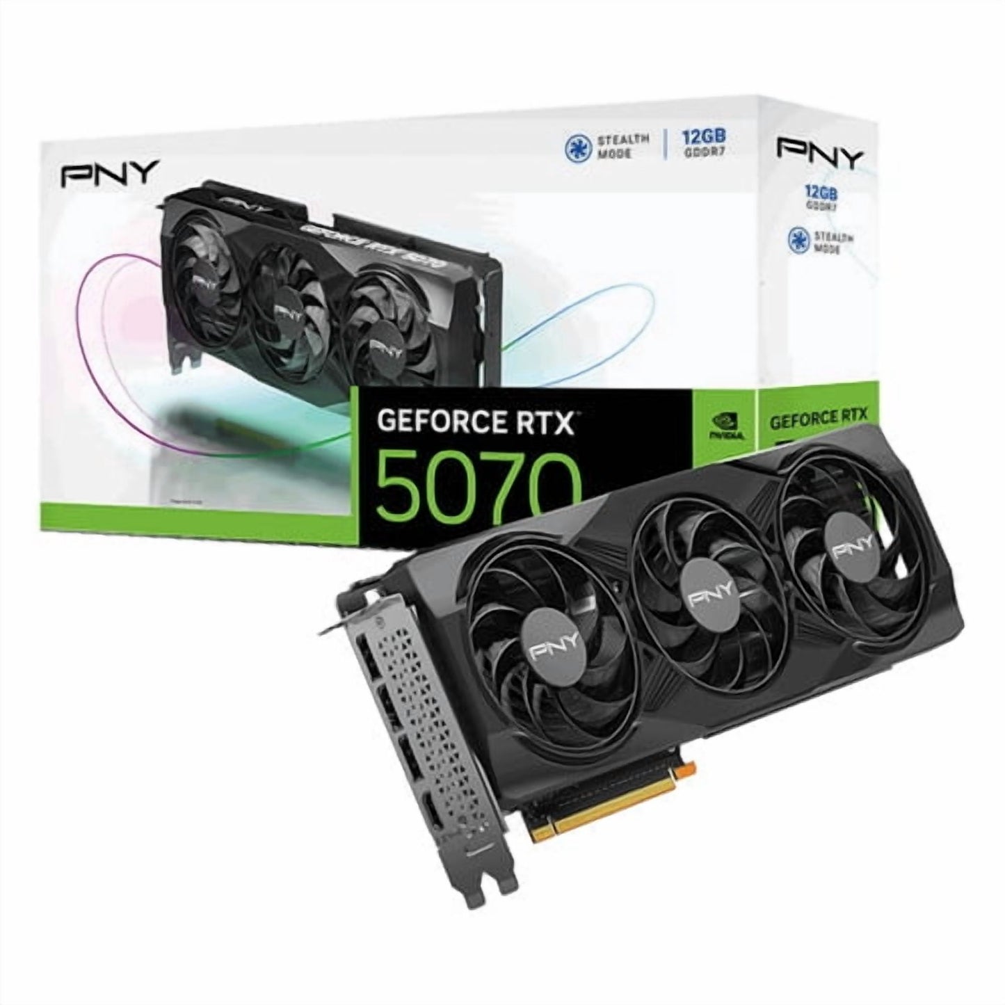 PNY VCX VCG507012TFXPB1 GeForce RTX 5070 Triple Fan GPU 12GB GDDR7 192B