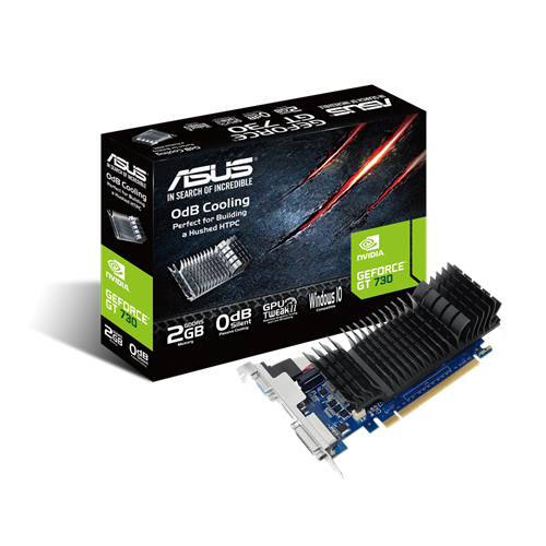 Asus VCX GT730-SL-2GD5-BRK GeForce GT 730 2GB GDDR5 64-bit DVI-D D-Sub HDMI