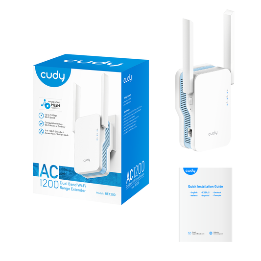 Cudy RE1200 AC1200 Wi-Fi Mesh Repeater AP mode