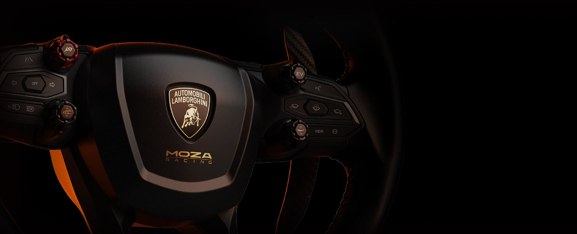 MOZA x Lamborghini Revuelto Sim Racing Steering Wheel