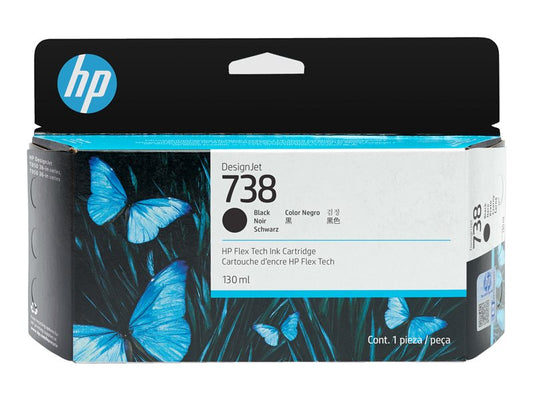 HP 738 - Black - Original - DesignJet - Ink Cartridge All Office Smarts