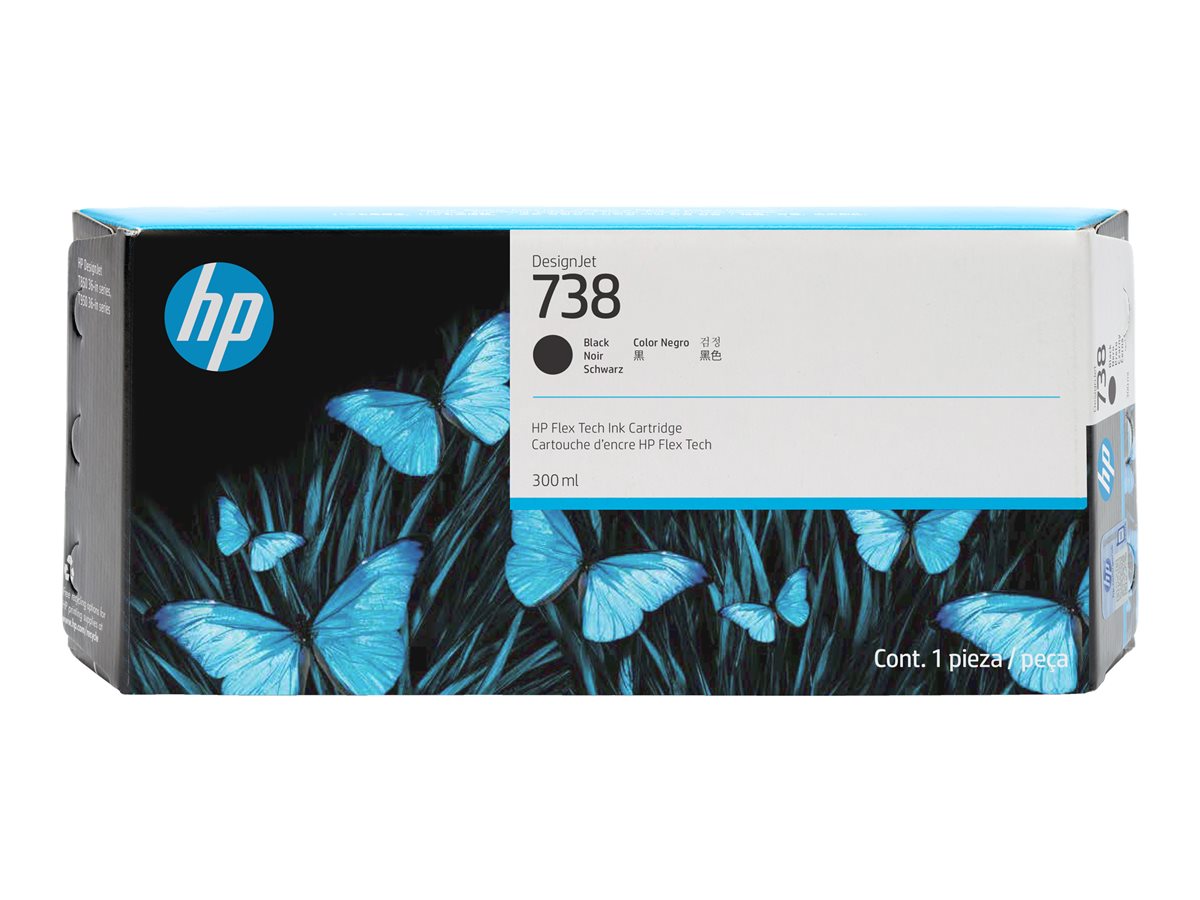 HP 738 - Black - Original - DesignJet - Ink Cartridge All Office Smarts