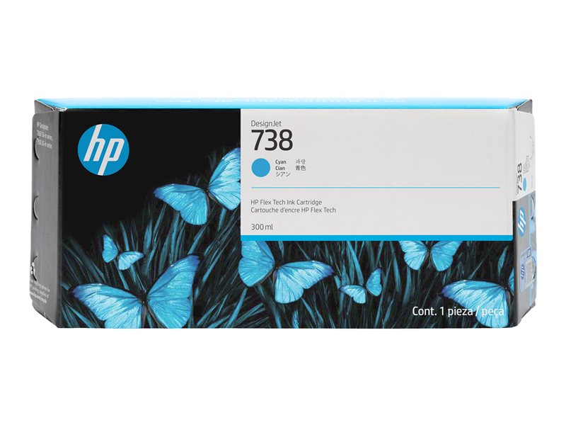 HP 738 - Cyan - Original - DesignJet - ink cartridge All Office Smarts