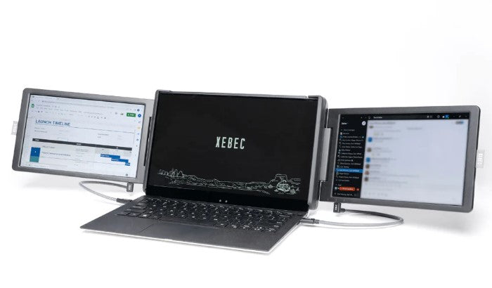 Manufacturer Renewed Xebec Tri-Screen 2 Xts2 Display 2x10.1 Inch Ips Lcd All Office Smarts