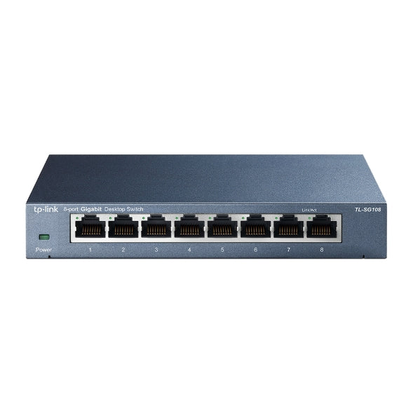 TP-Link Switch TL-SG108 8-Port 10 100 1000Mbps RJ45 Desktop Switch Retail TP-Link