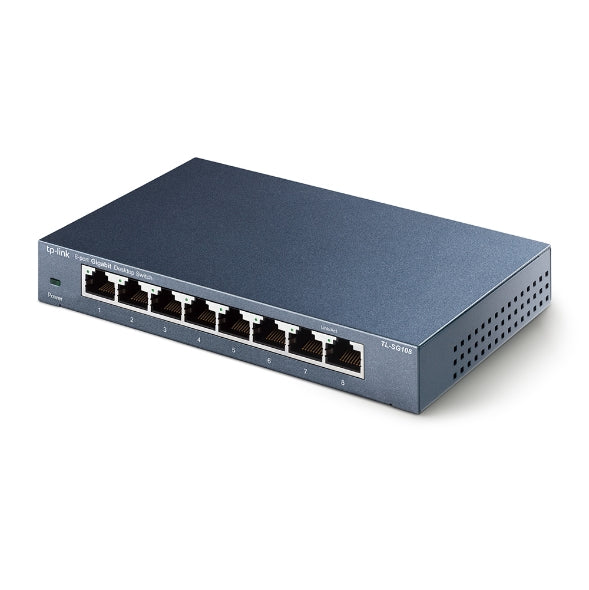 TP-Link Switch TL-SG108 8-Port 10 100 1000Mbps RJ45 Desktop Switch Retail TP-Link