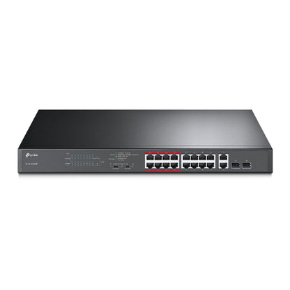 TP-Link SWT TL-SL1218MP 16-Port 10 100Mbps+2-Port Gigabit Unmanaged PoE Switch TP-Link