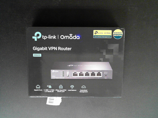 TP-Link Router ER605 Omada SDN SafeStream Gigabit Multi-WAN VPN Router Retail