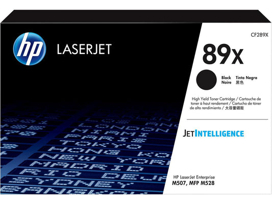 HP 89X - High Capacity - Black - Original - LaserJet - Toner Cartridge (CF289X) All Office Smarts