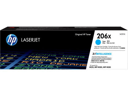 HP 206X - High Yield - Cyan - Original - LaserJet - Toner Cartridge (W2111X) All Office Smarts