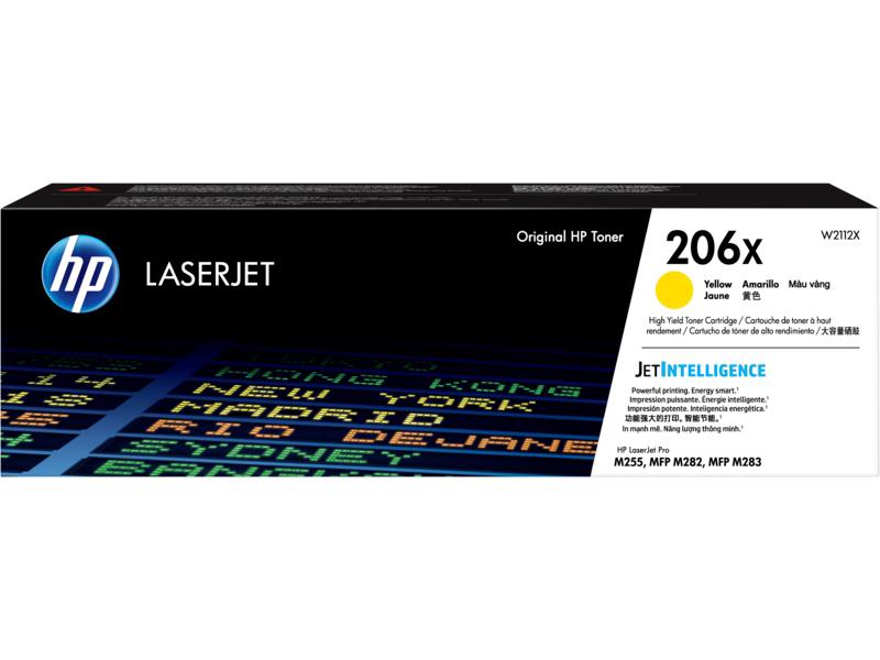 HP 206X - High Yield - Yellow - Original - LaserJet - Toner Cartridge (W2112X) All Office Smarts