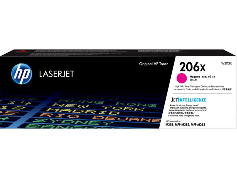 HP 206X - High Yield - Magenta - Original - LaserJet - Toner Cartridge (W2113X) All Office Smarts