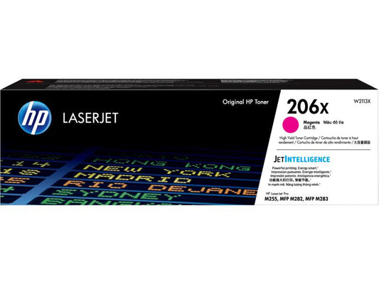 HP 206X - High Yield - Magenta - Original - LaserJet - Toner Cartridge (W2113X) All Office Smarts