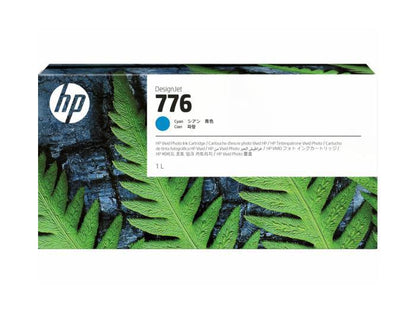 HP 776 1L CYAN DESIGNJET INK CARTRIDGEHP 776 1L Cyan DesignJet Ink Cartridge ,Made in Singapore