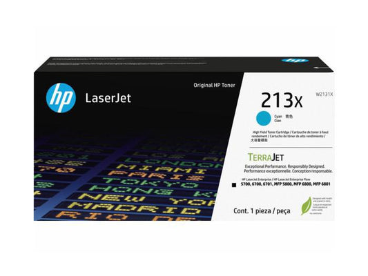 Hp 213x (W2131x) Xl Cyan Original Laserjet Toner All Office Smarts