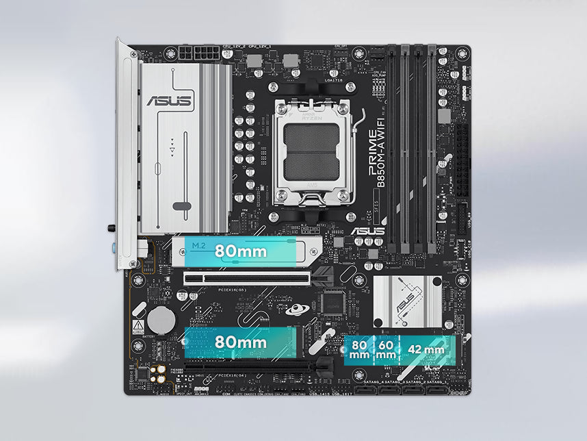 ASUS MB PRIME B850M-A WIFI-CSM AMD B850 AM5 max.256GB DDR5 mATX
