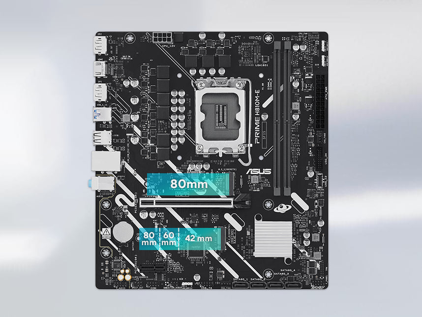ASUS MB PRIME H810M-E-CSM-SI H810 LGA1851 max.128GB DDR5 micro-ATX Bulk Pack