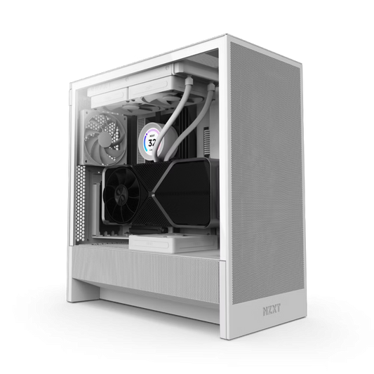 NZXT CC-H52FW-01 H5 Flow ATX Mid Tower TG White