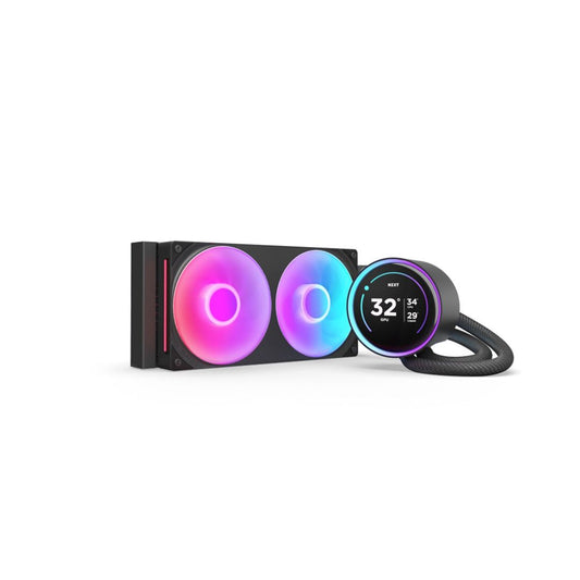 NZXT Fan RL-KR24E-B2 KRAKEN ELITE RGB 240 AIO LIQUID COOLER 240MM BLACK