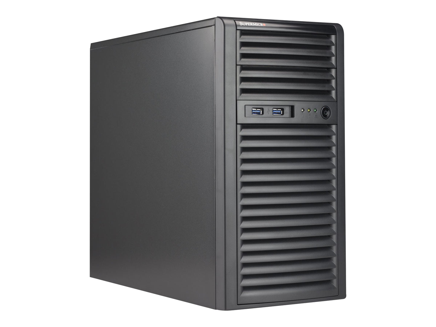 Supermicro CSE-731I-404B Mini-tower chassis 2x5.25 4x3.5 400W Brown Box