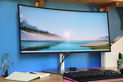 Dell UltraSharp U3824DW 38" Class WQHD+ Curved Screen LED Monitor - 21:9 - Black, Silver