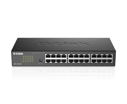 D-Link DGS-1024D 24P 10 100 1000 Gigabit Swith Rackmount Desktop