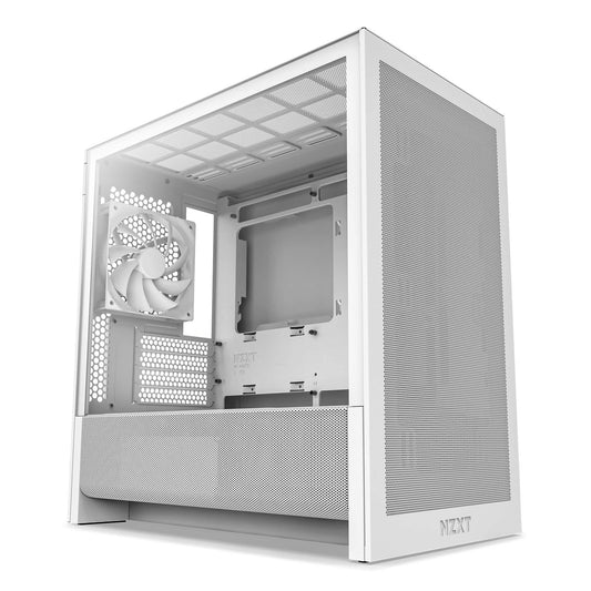 NZXT CC-H31FW-01 H3 FLOW Mid Tower Clear Tinted TG White