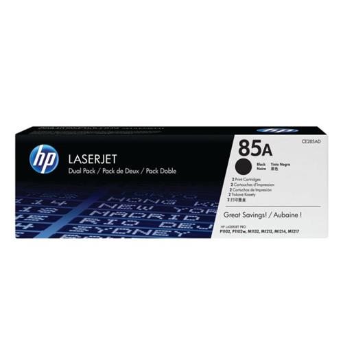 HP 85A (CE285AD) 2-pack Black Original LaserJet Toner Cartridge All Office Smarts