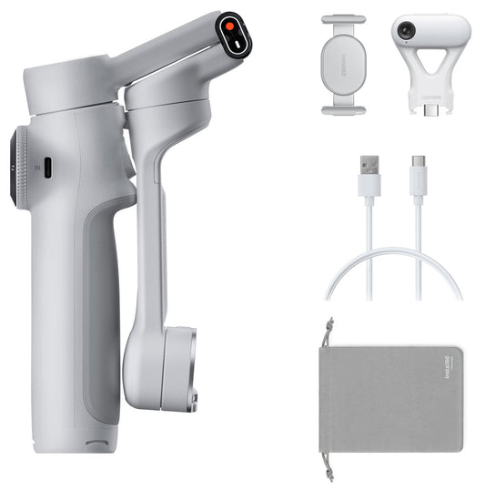 Insta360 Accessory CINSABQA_Flow2Lite12 Flow 2 AI Tracker Bundle Stone Gray