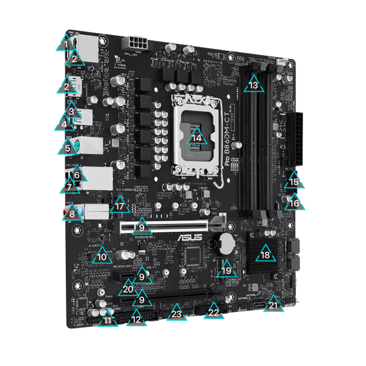 ASUS Motherboard PRO B860M-CT-CSM B860 LGA1851 256GB DDR5 micro-ATX