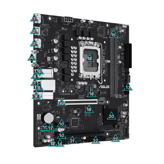 ASUS MB PRO H810M-CT-CSM H810 LGA1851 max128GB DDR5 micro-ATX
