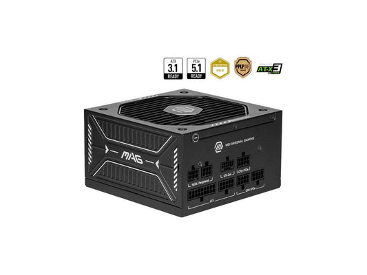 MSI MAG A650GLS PCIE5 650W 80+ Gold Fully-Modular ATX 12V APFC