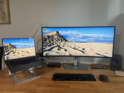 Dell UltraSharp U3824DW 38" Class WQHD+ Curved Screen LED Monitor - 21:9 - Black, Silver