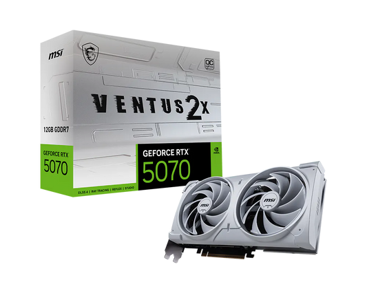 MSI GeForce RTX 5070 12G VENTUS 2X OC WHITE 12GB GDDR7 192bit PCIE