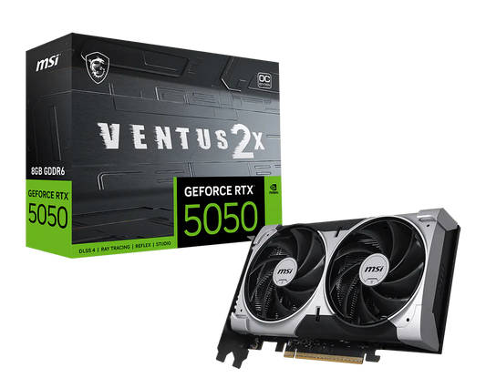 MSI GeForce RTX 5050 8G VENTUS 2X OC 8GB GDDR6 128bits