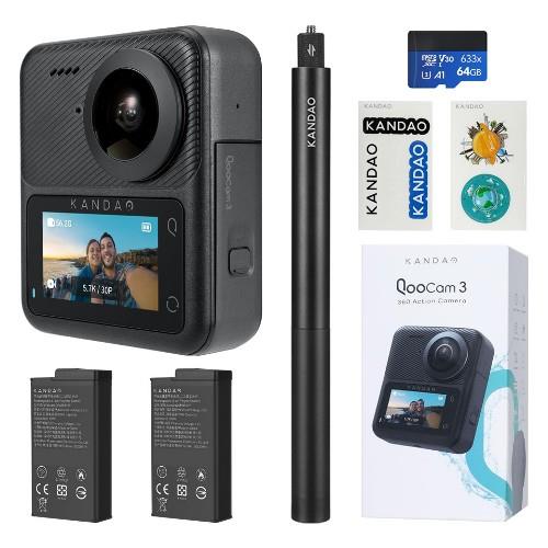 Kandao Camera Q23G-02 QooCam 3 Travel Combo