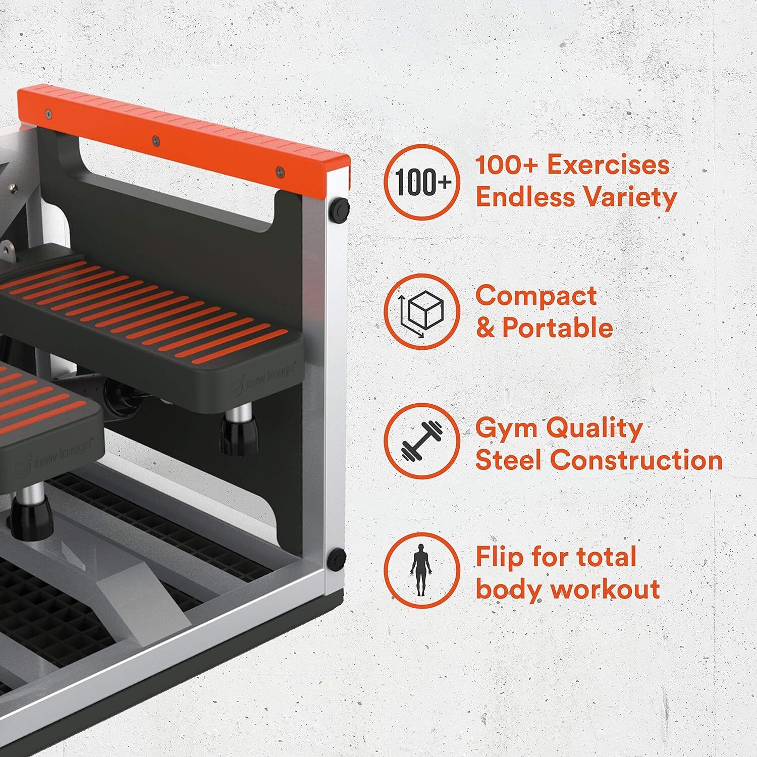 New Fitt Cube Compact Multi-Gym Cube-Orange All Office Smarts