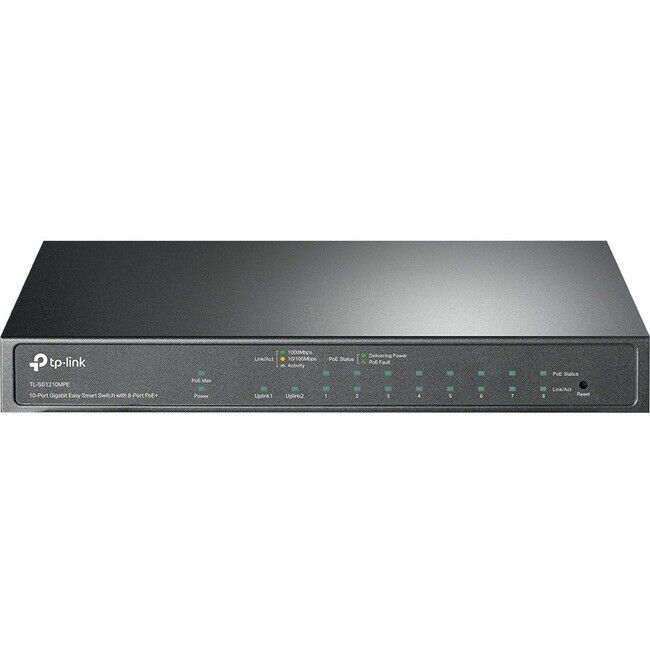 TP-Link SWT TL-SG1210P 10-Port Gigabit Desktop Switch with 8-Port PoE+ Retail TP-Link